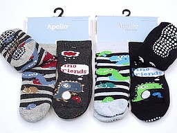Anti slip baby sokken met dino prints Anti slip baby sokken met dino prints