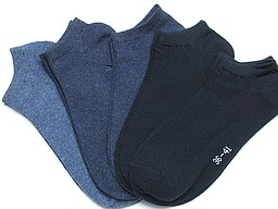 Dames sneakersokken in blauw tinten Dames sneakersokken in blauw tinten