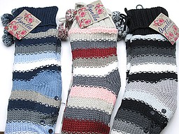 Dikke gevoerde huis sokken pom pom melee Dikke gevoerde huis sokken pom pom melee