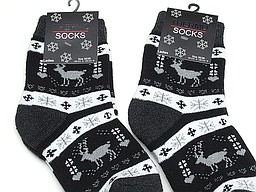 Dames thermo huissokken met winter print Dames thermo huissokken met winter print