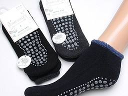 Korte antislip sokken met badstof zool voor dames Korte antislip sokken met badstof zool voor dames