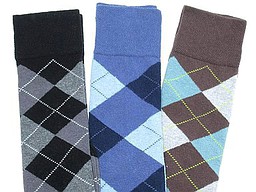 Argyle dames kniekousen in zwart, jeans, en licht bruin Argyle dames kniekousen in zwart, jeans, en licht bruin