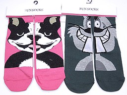 Dames fun sokken met dieren
