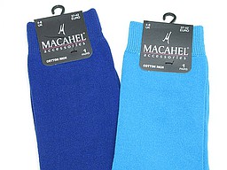 Effen sokken in kobalt en turquoise Effen sokken in kobalt en turquoise