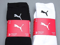 Dames sportsokken in zwart en wit van puma Dames sportsokken in zwart en wit van puma