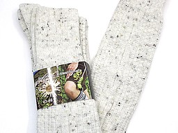 Tweed kniekousen voor heren met kabel Tweed kniekousen voor heren met kabel
