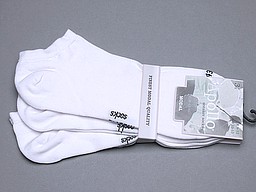 Witte lage sneakersokken voor heren met modal Witte lage sneakersokken voor heren met modal