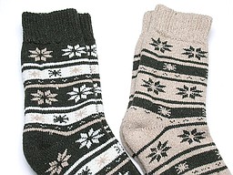 Heren thermo huissokken met ijs kristallen als print Heren thermo huissokken met ijs kristallen als print