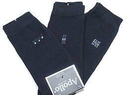 Herensokken zonder naad van apollo in donker blauw Herensokken zonder naad van apollo in donker blauw