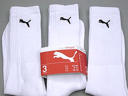 Puma sportsokken in wit Puma sportsokken in wit