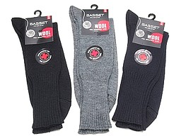 Sokken met wijde boord in zwart en marine