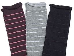 Kniekousen voor kinderen met smalle lurex strepen Kniekousen voor kinderen met smalle lurex strepen