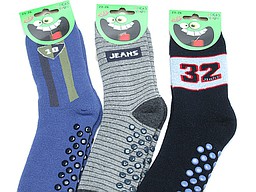 Dikke huissokken voor kinderen met anti slip Dikke huissokken voor kinderen met anti slip