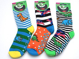 Kinder antislip sokken met dino patroontjes Kinder antislip sokken met dino patroontjes