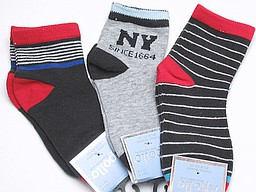 Korte kinder sokken new york en strepen Korte kinder sokken new york en strepen