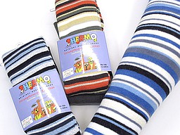 Thermo kinder maillots met strepen en badstof voering Thermo kinder maillots met strepen en badstof voering