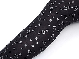 Zwarte kinderpanty met lurex sterren Zwarte kinderpanty met lurex sterren