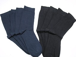Naadloze kindersokken in donker blauw en zwart Naadloze kindersokken in donker blauw en zwart