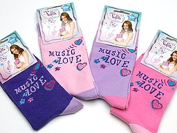 Disney kinder sokken van de tv serie violetta Disney kinder sokken van de tv serie violetta