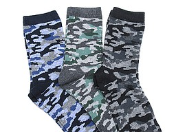 Naadloze kindersokken met camouflage print Naadloze kindersokken met camouflage print
