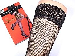 Hold ups met fijne net en kant
