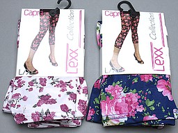 Capri model legging met bloemmotief Capri model legging met bloemmotief