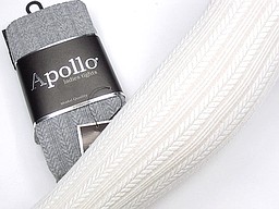 Modal maillot met kabel in grijs en ecru Modal maillot met kabel in grijs en ecru