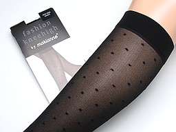 Zwarte panty kniekousen met kleine stippen Zwarte panty kniekousen met kleine stippen