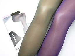 35 denier panty in olijf groen en paars 35 denier panty in olijf groen en paars